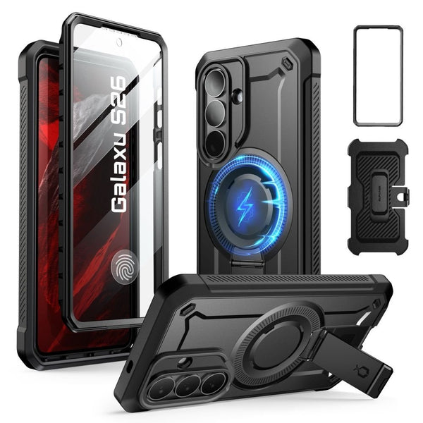 Supcase Samsung Galaxy S26 Plus - Σκληρή Θήκη MagSafe με Προστασία Οθόνης και Stand - Unicorn Beetle Pro Mag 2 Set - Black