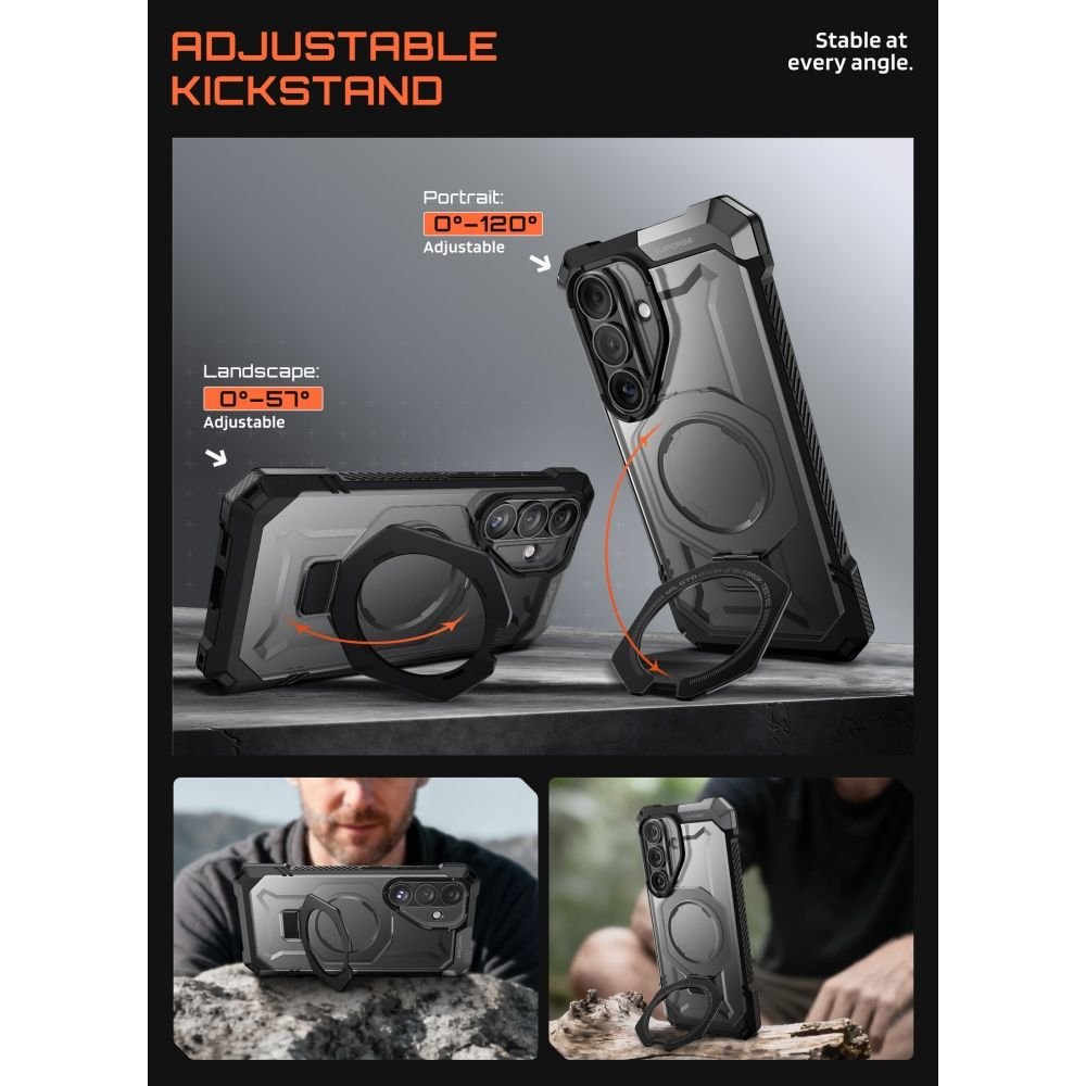 Supcase Samsung Galaxy S26 - Σκληρή Θήκη με MagSafe και Stand - UB Grip Mag - Black