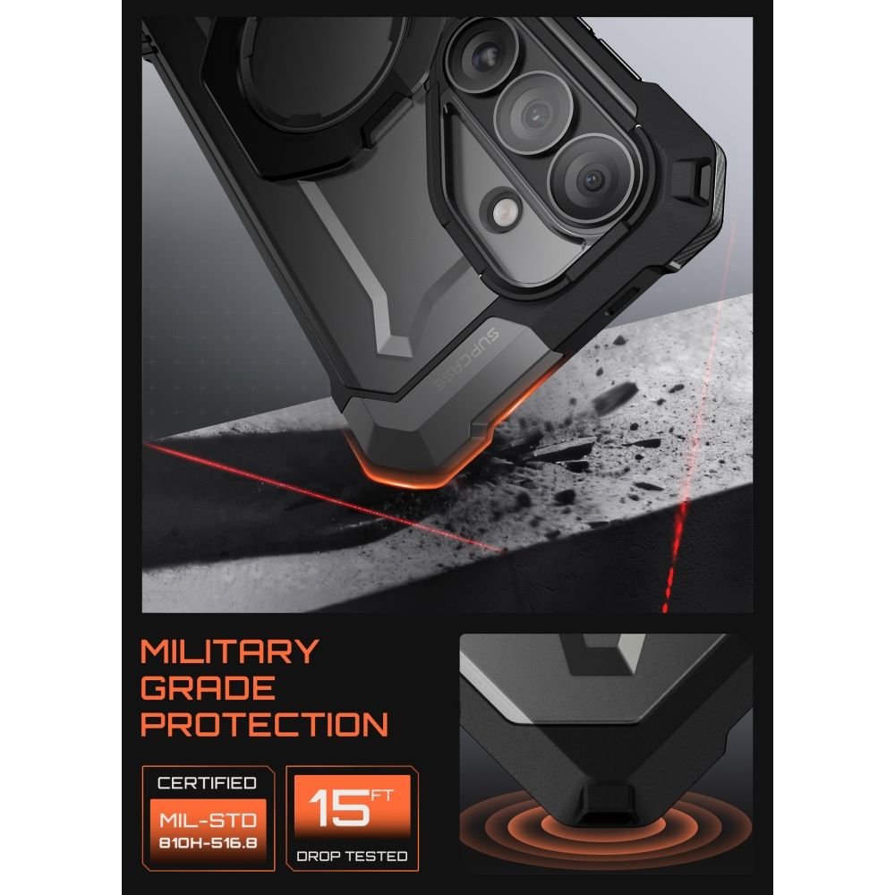Supcase Samsung Galaxy S26 - Σκληρή Θήκη με MagSafe και Stand - UB Grip Mag - Black