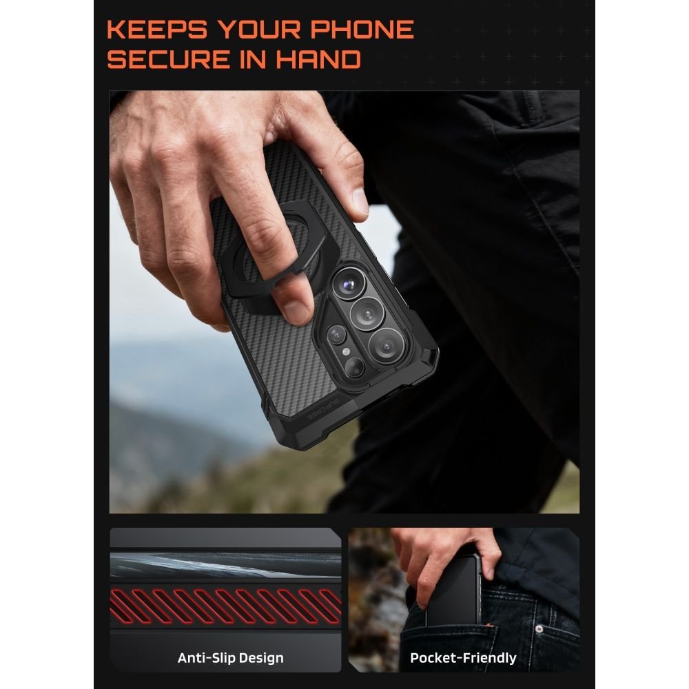 Supcase Samsung Galaxy S26 Ultra - Σκληρή Θήκη με MagSafe και Stand - UB Grip Mag - Aramid