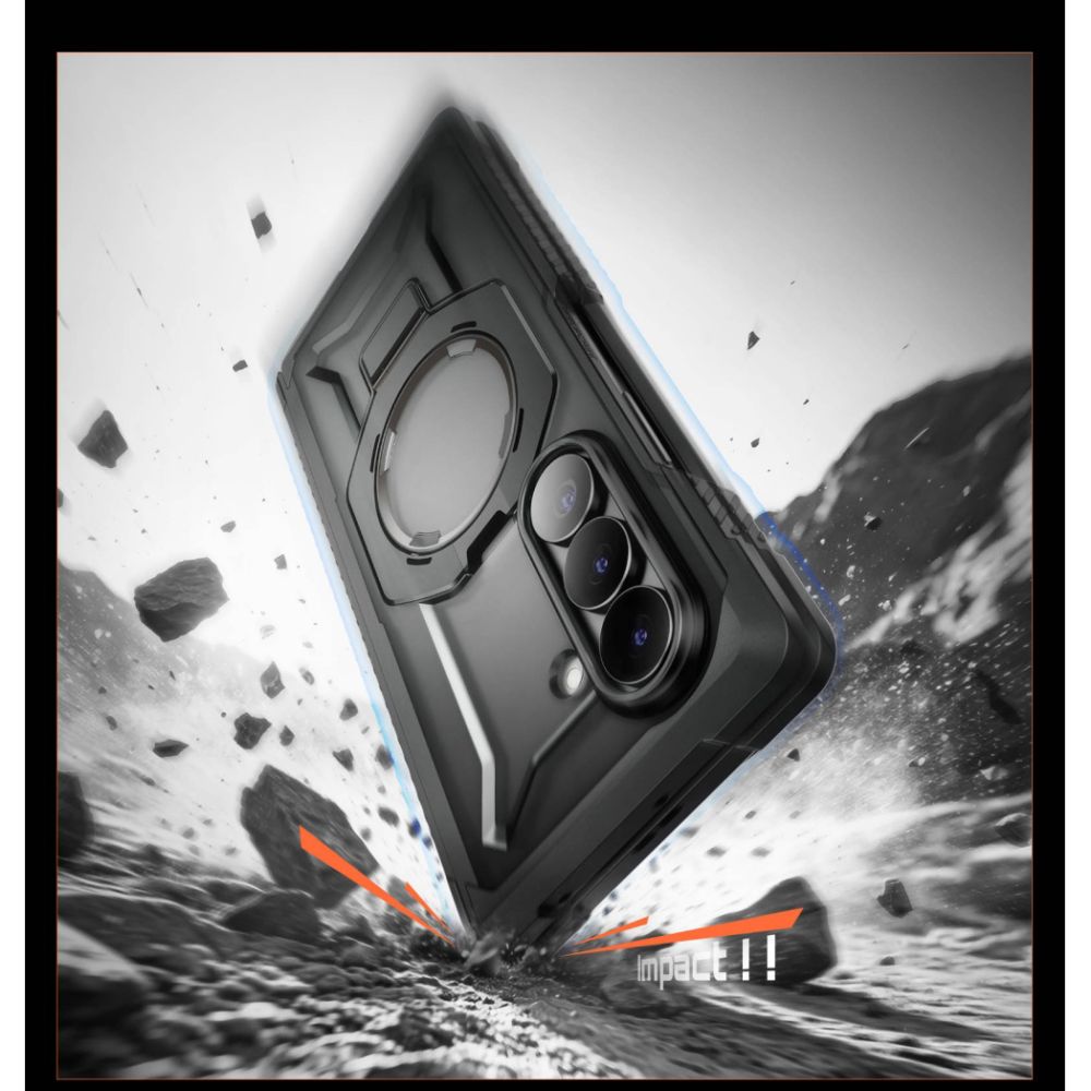 Supcase Samsung Galaxy Z Fold8 Ultra - Σκληρή Θήκη με Προστασία Οθόνης και MagSafe / Stand - UB Grip Mag Set - Black