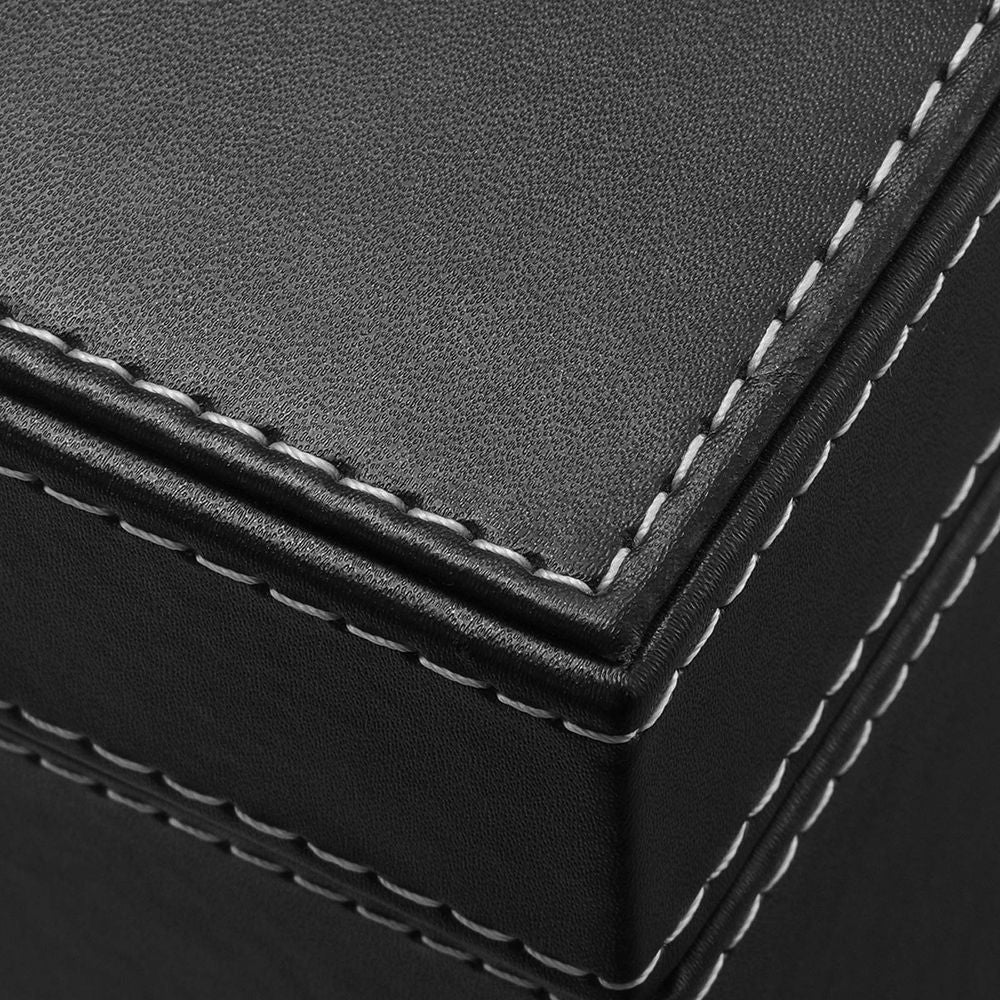 Songmics Κουτί Αποθήκευσης Κοσμημάτων και 8 Ρολογιών με Καθρέφτη - Black - JWB41B