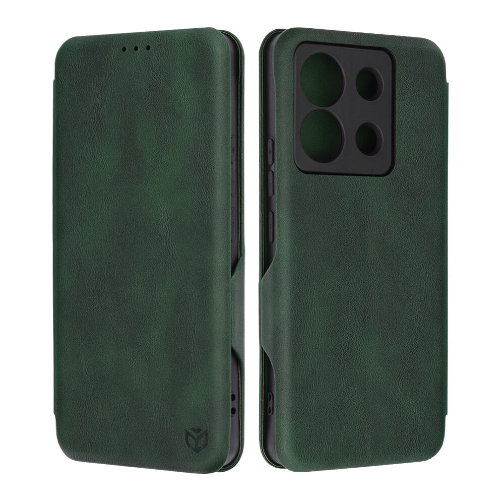 Techsuit Xiaomi Redmi Note 13 Pro 5G / Poco X6 - Safe Wallet Plus - Θήκη Βιβλίο - Green