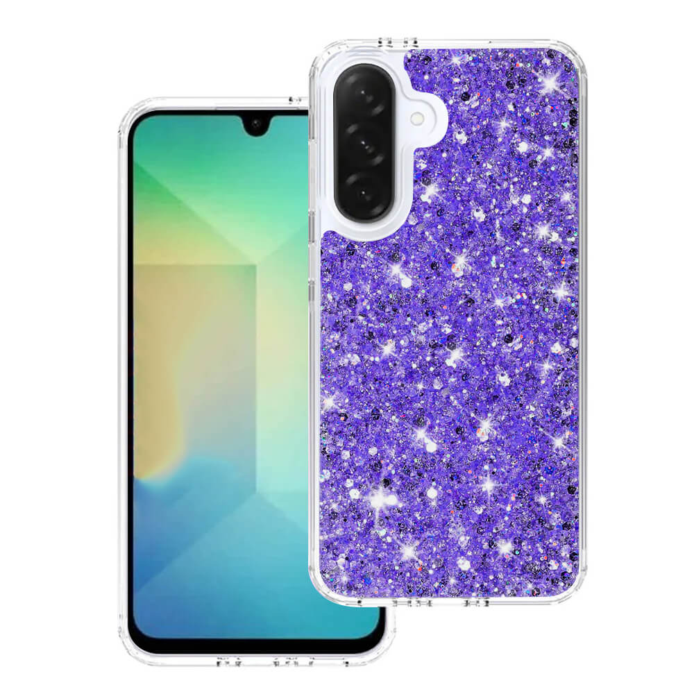 Techsuit Samsung Galaxy A26 5G - Sparkly Glitter - Σκληρή Θήκη με Πλαίσιο Σιλικόνης - Purple