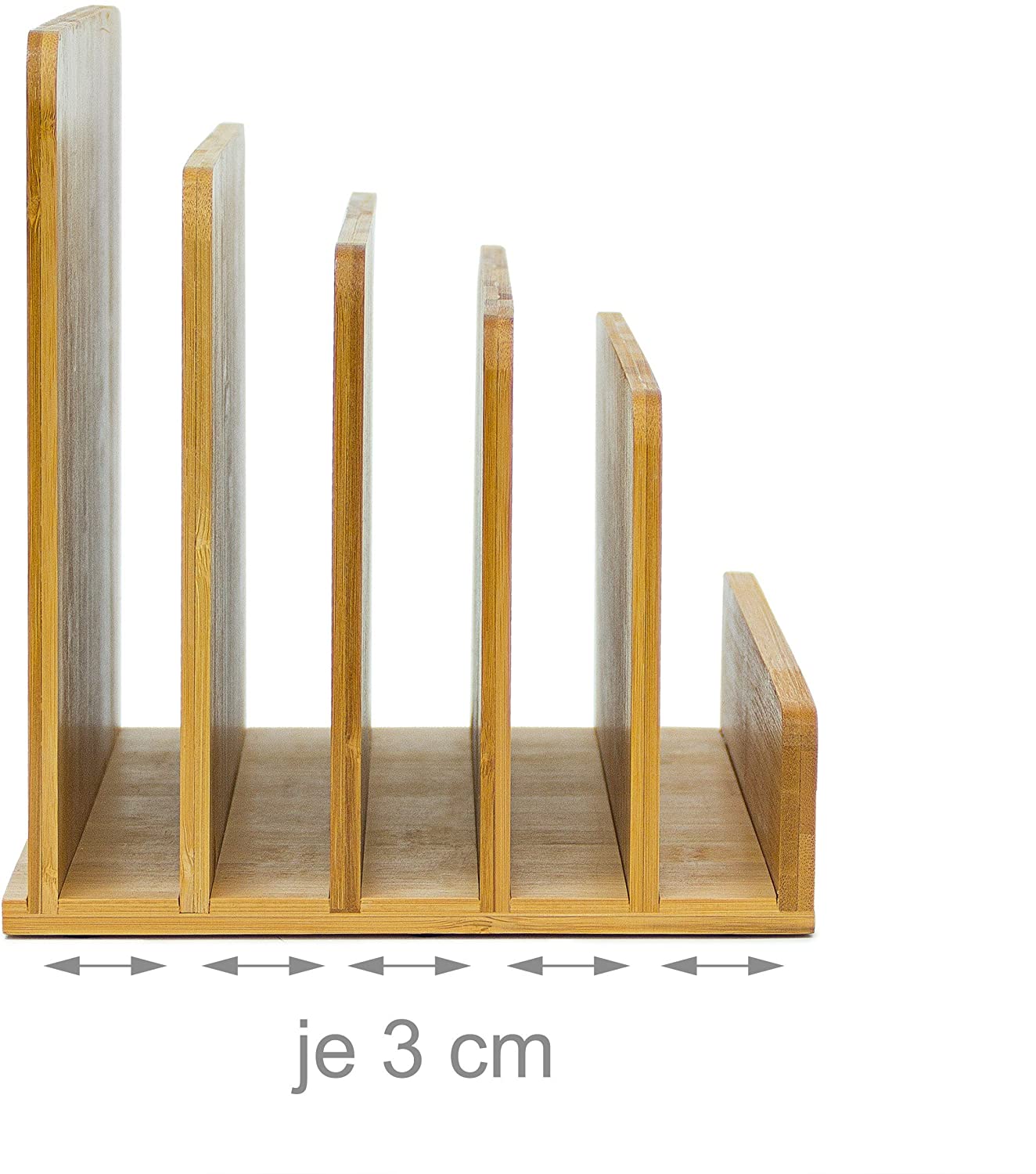 Relaxdays Θήκη Αποθήκευσης και Οργάνωσης Εγγράφων από Bamboo - Natural - 4052025191313