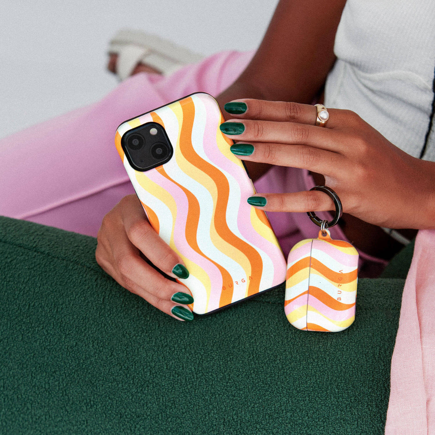 Burga Samsung Galaxy S22 Ultra Fashion Tough Σκληρή Θήκη - Flower Power