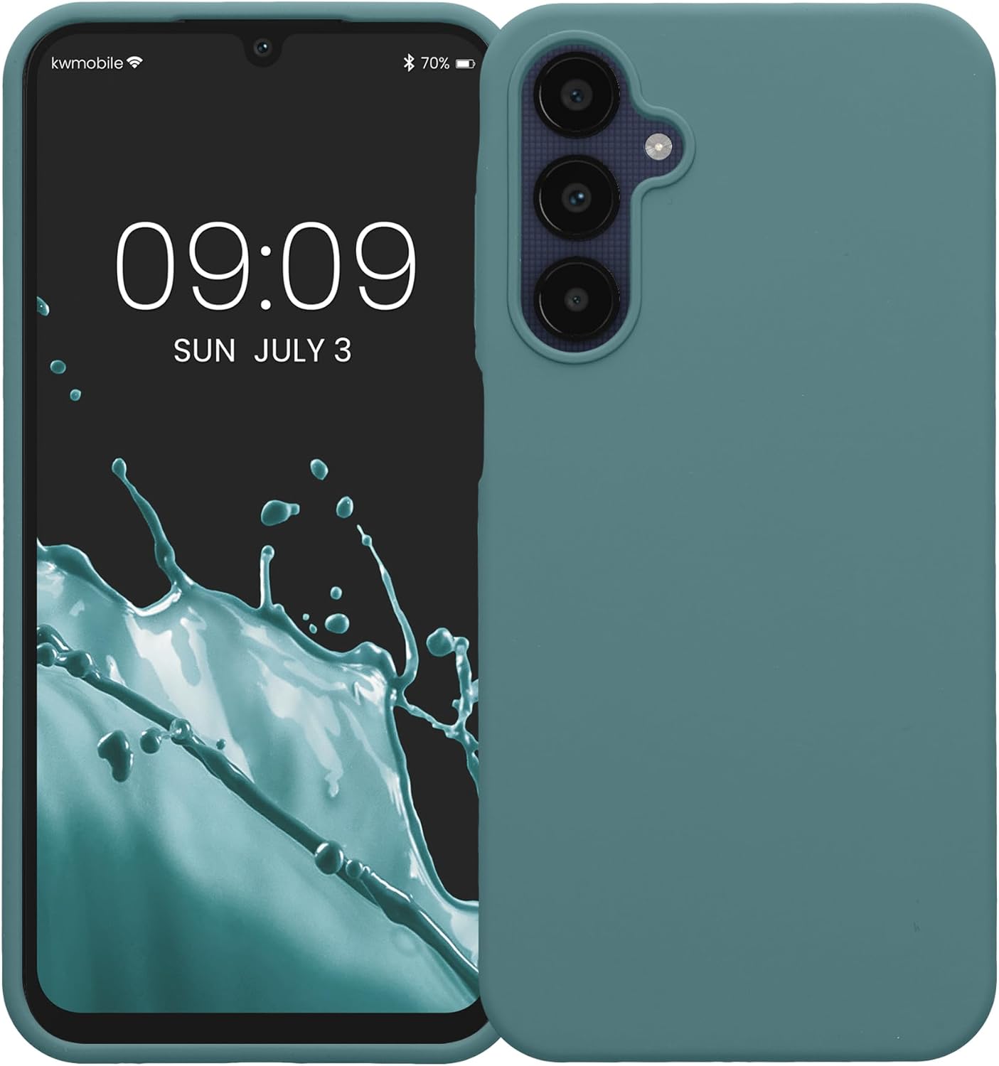 KW Samsung Galaxy A25 5G Θήκη Σιλικόνης Rubberized TPU - Arctic Night
