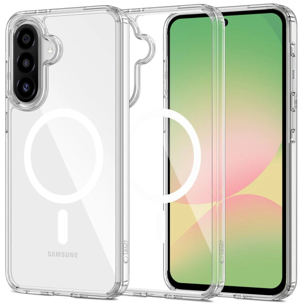 Tech - Protect Samsung Galaxy A56 5G Flexair Hybrid MagSafe Σκληρή Θήκη με Πλαίσιο Σιλικόνης και MagSafe - Διάφανη