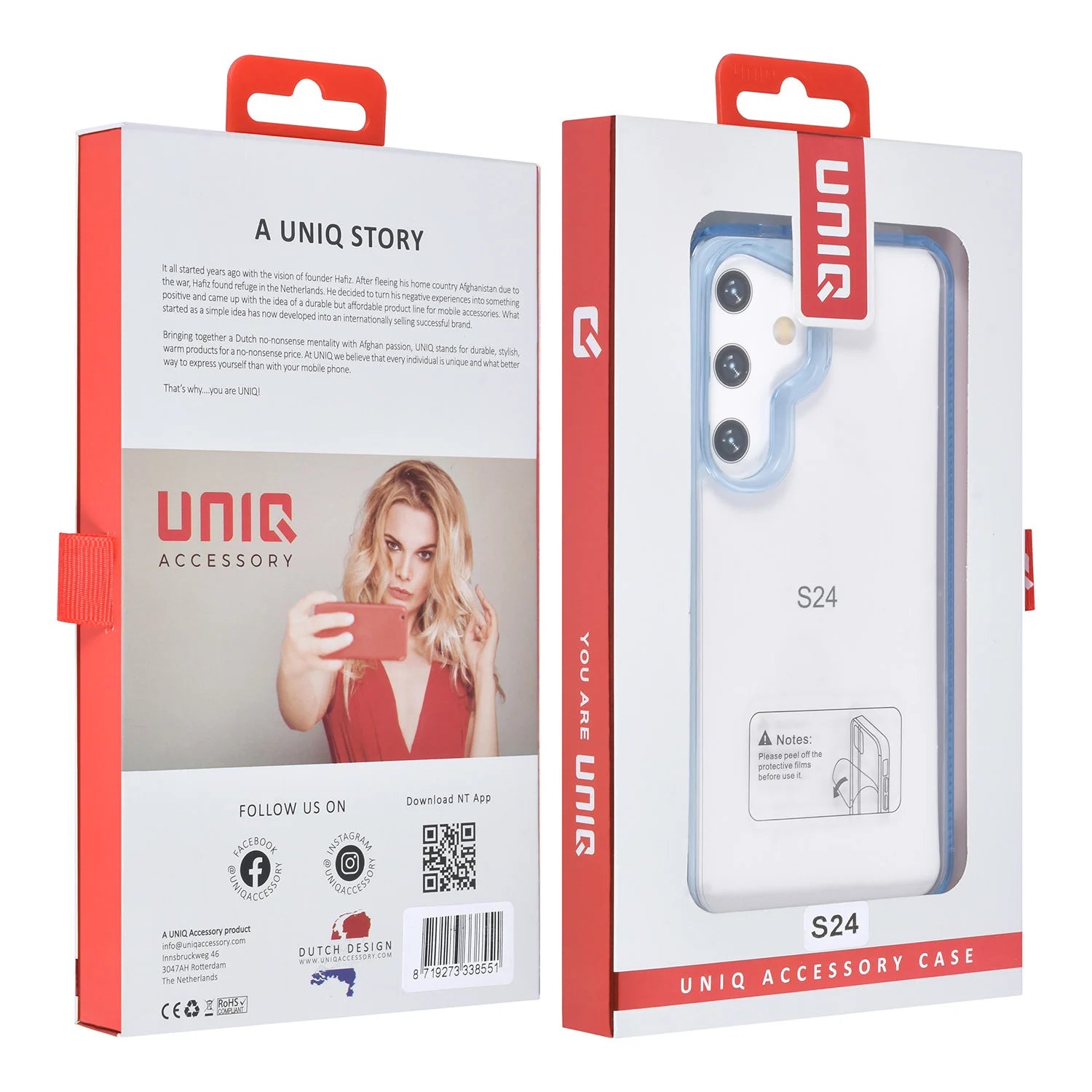 Tuniq Samsung Galaxy S24 - Σκληρή Θήκη με Πλαίσιο Σιλικόνης - Light Blue