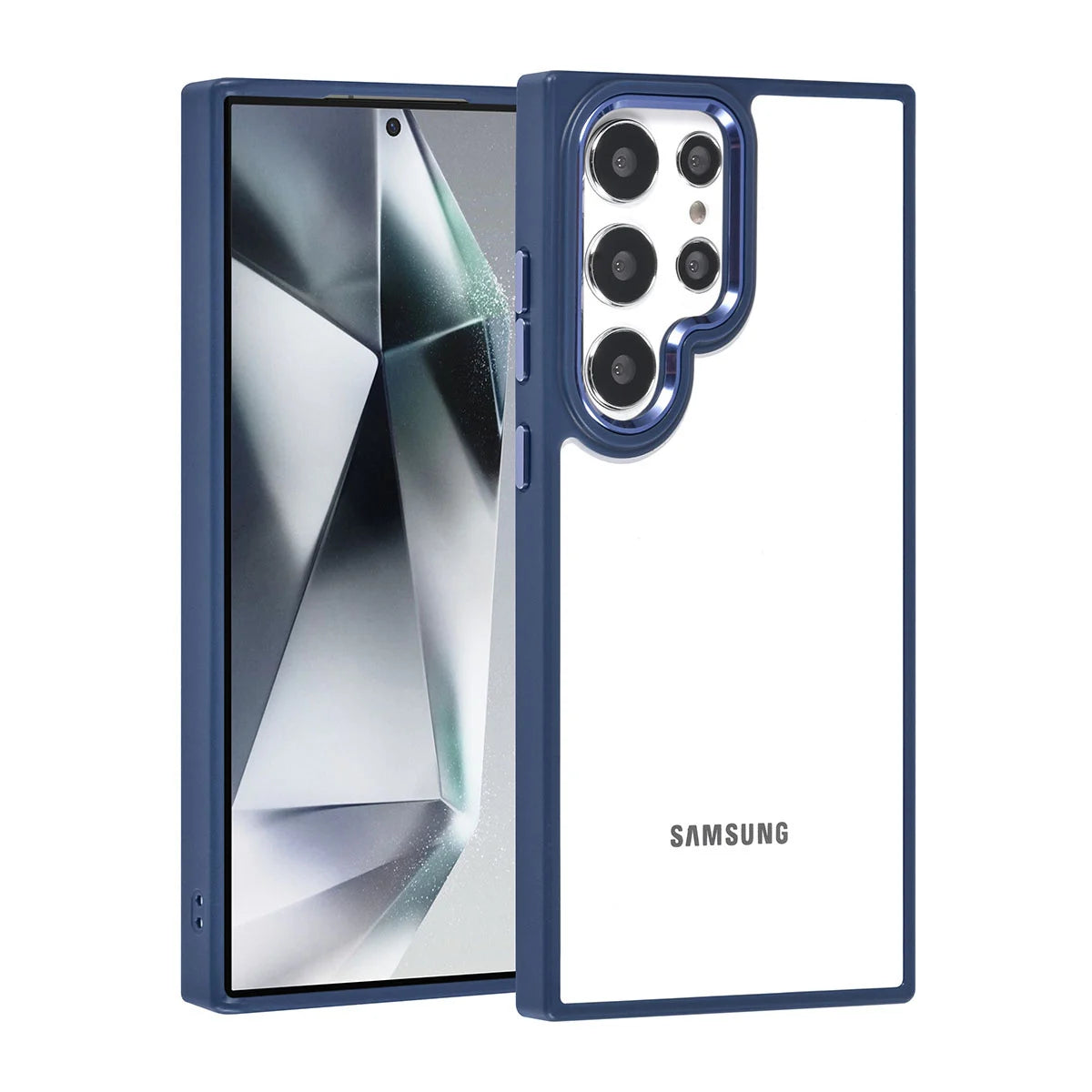 Tuniq Samsung Galaxy S24 Ultra - Σκληρή Θήκη με Πλαίσιο Σιλικόνης - Μπλε / Διάφανο