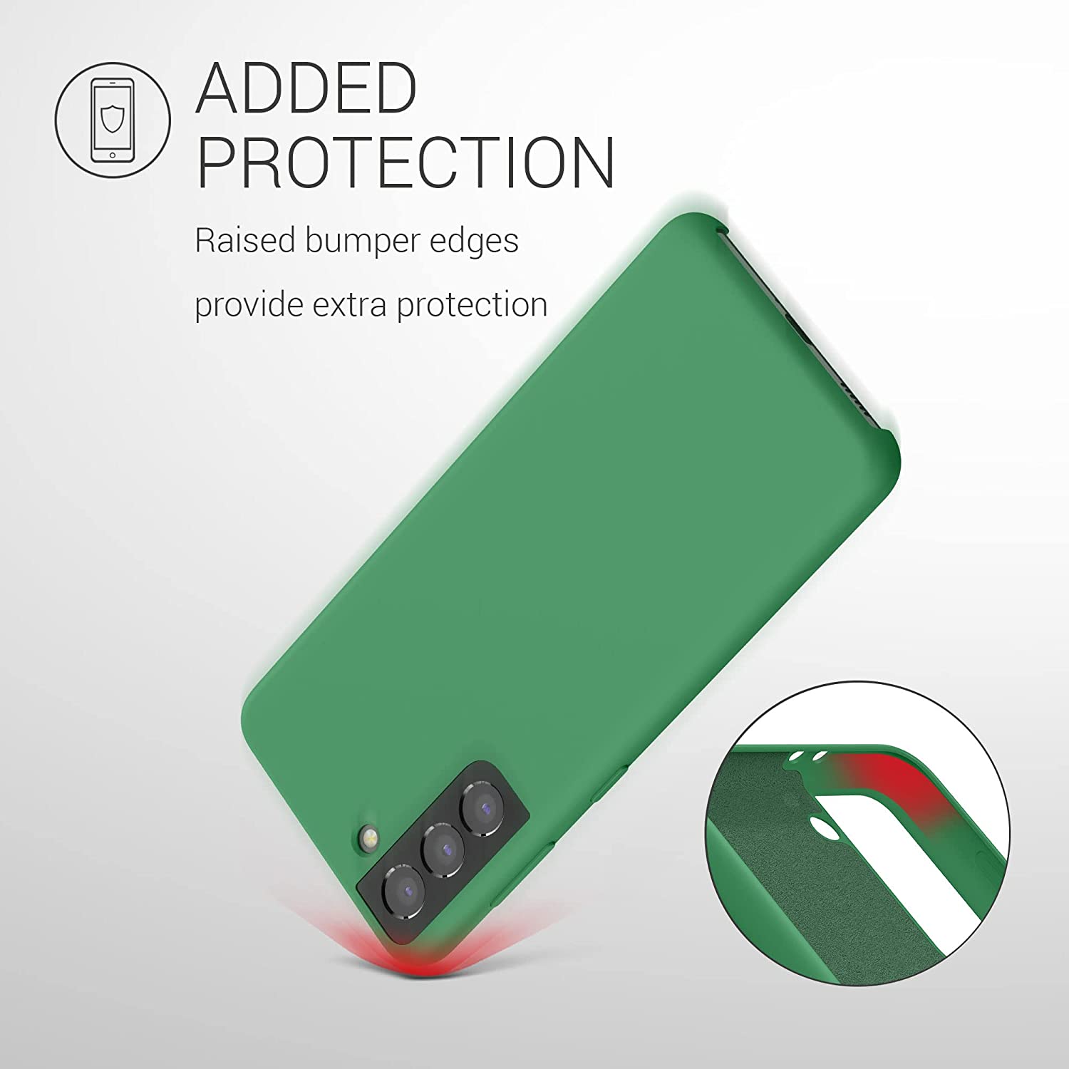 KW Samsung Galaxy S21 Θήκη Σιλικόνης Rubber TPU - Pixie Green - 54056.227
