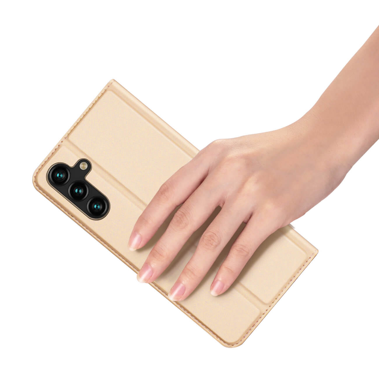 Dux Ducis Samsung Galaxy A14 5G Flip Stand Case Θήκη Βιβλίο - Gold