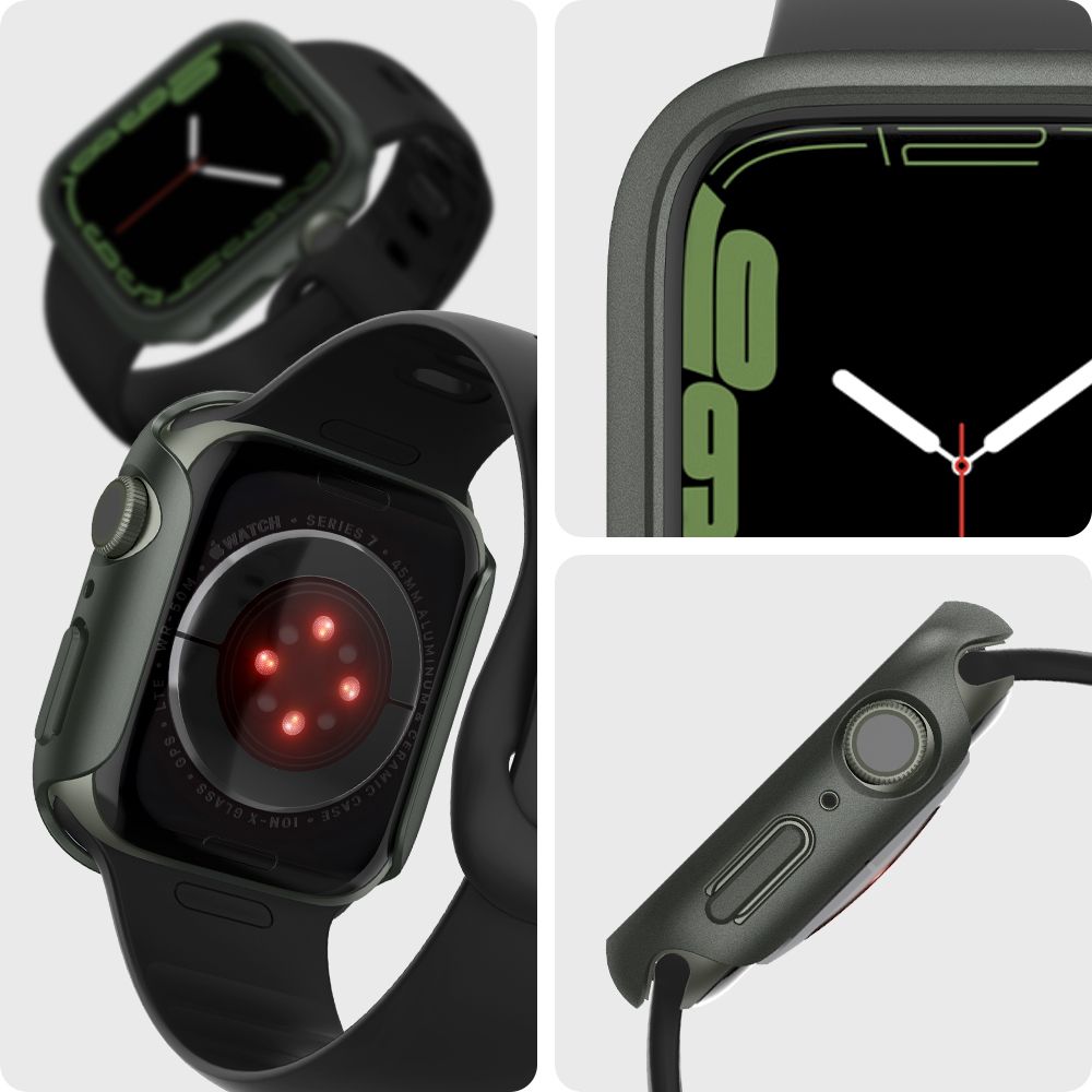 Spigen Θήκη Apple Watch 7 / 8 / 9 - 45 mm Thin Fit - Military Green