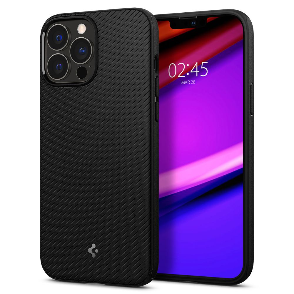 Spigen iPhone 13 Pro Mag Armor Σκληρή Θήκη Aramid Fiber με MagSafe - Black