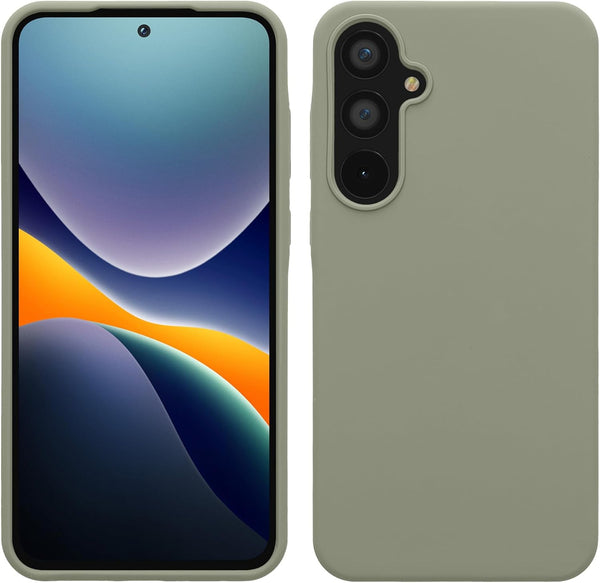 KW Samsung Galaxy A55 5G Θήκη Σιλικόνης Rubberized TPU - Grey Green - likebrands.gr