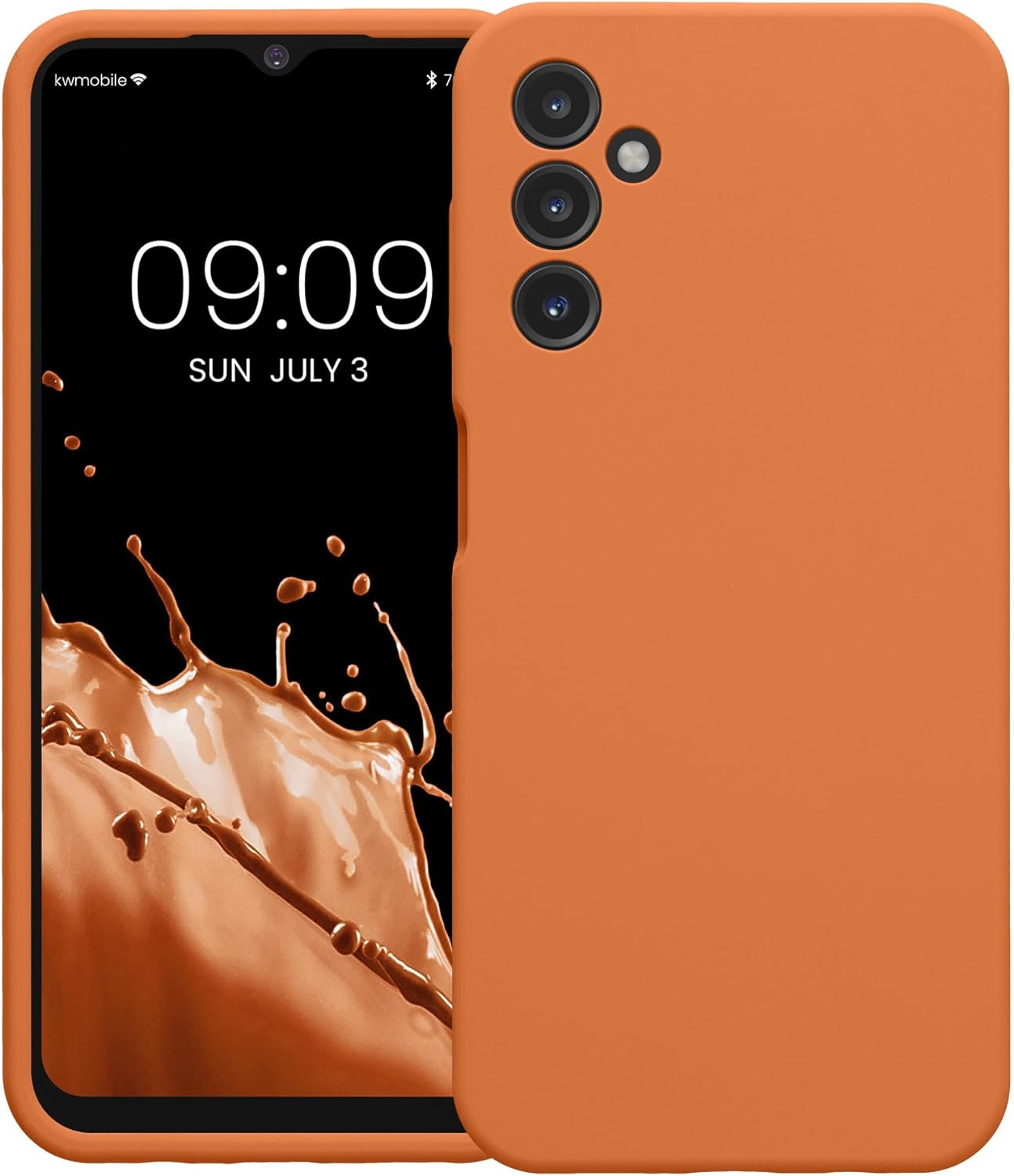 KW Samsung Galaxy A14 5G Θήκη Σιλικόνης Rubberized TPU - Warm Apricot