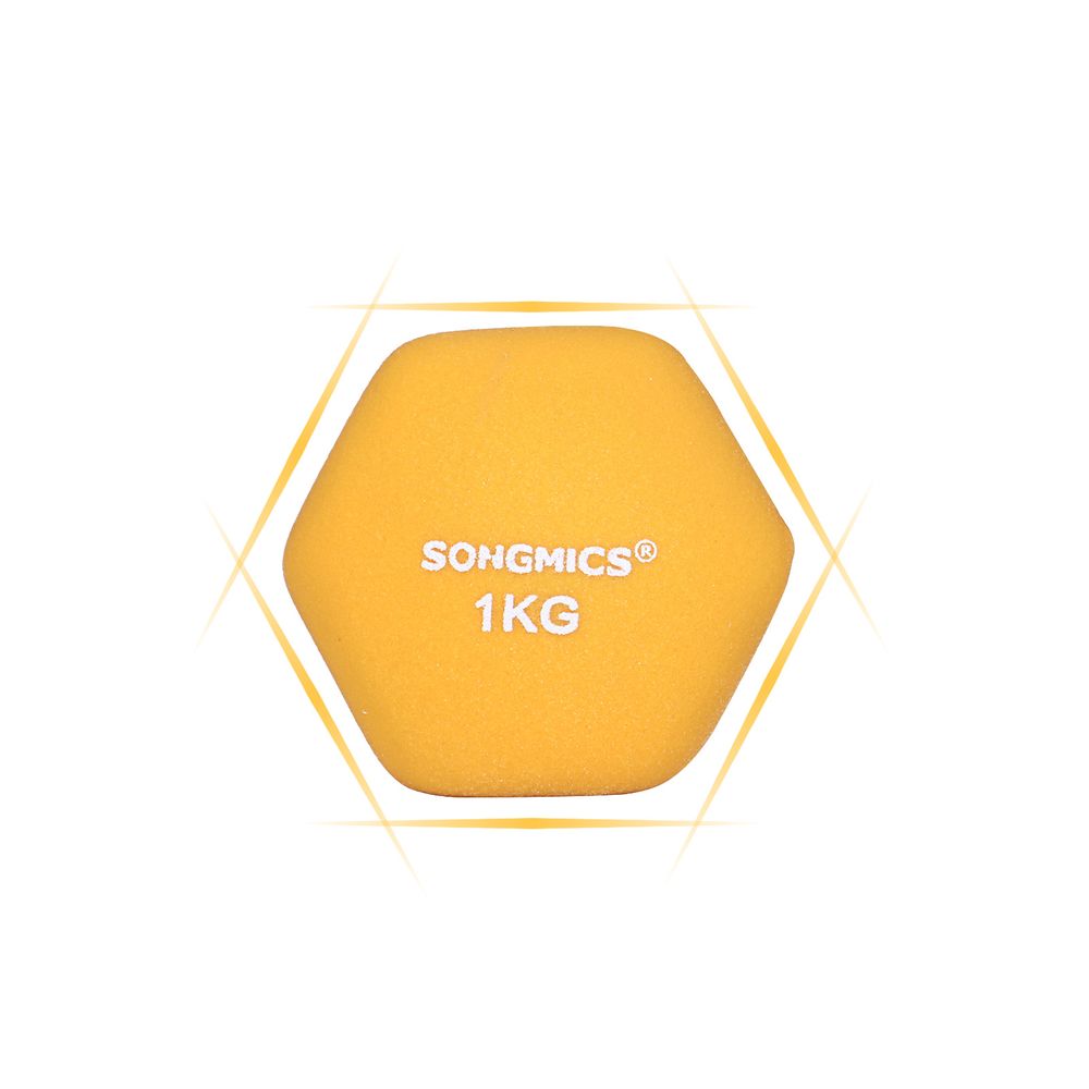 Songmics Σετ με 2 Βαράκια - 1 kg - Yellow - SYL62YL
