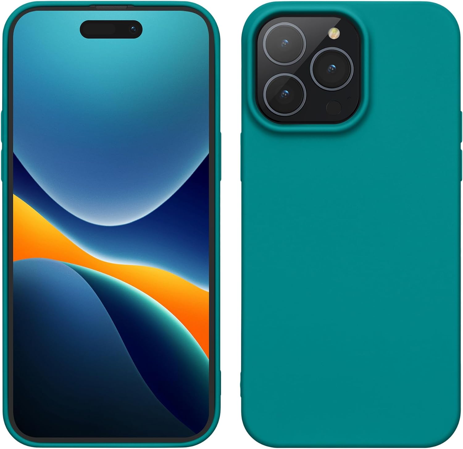 KW iPhone 15 Pro Max Λεπτή Θήκη Σιλικόνης TPU - Teal Matte - 61960.57