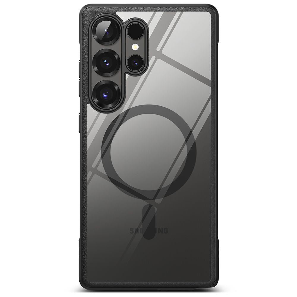 Ringke Samsung Galaxy S25 Ultra Fusion Bold MagSafe Σκληρή Θήκη με Πλαίσιο Σιλικόνης και MagSafe - Black / Διάφανη