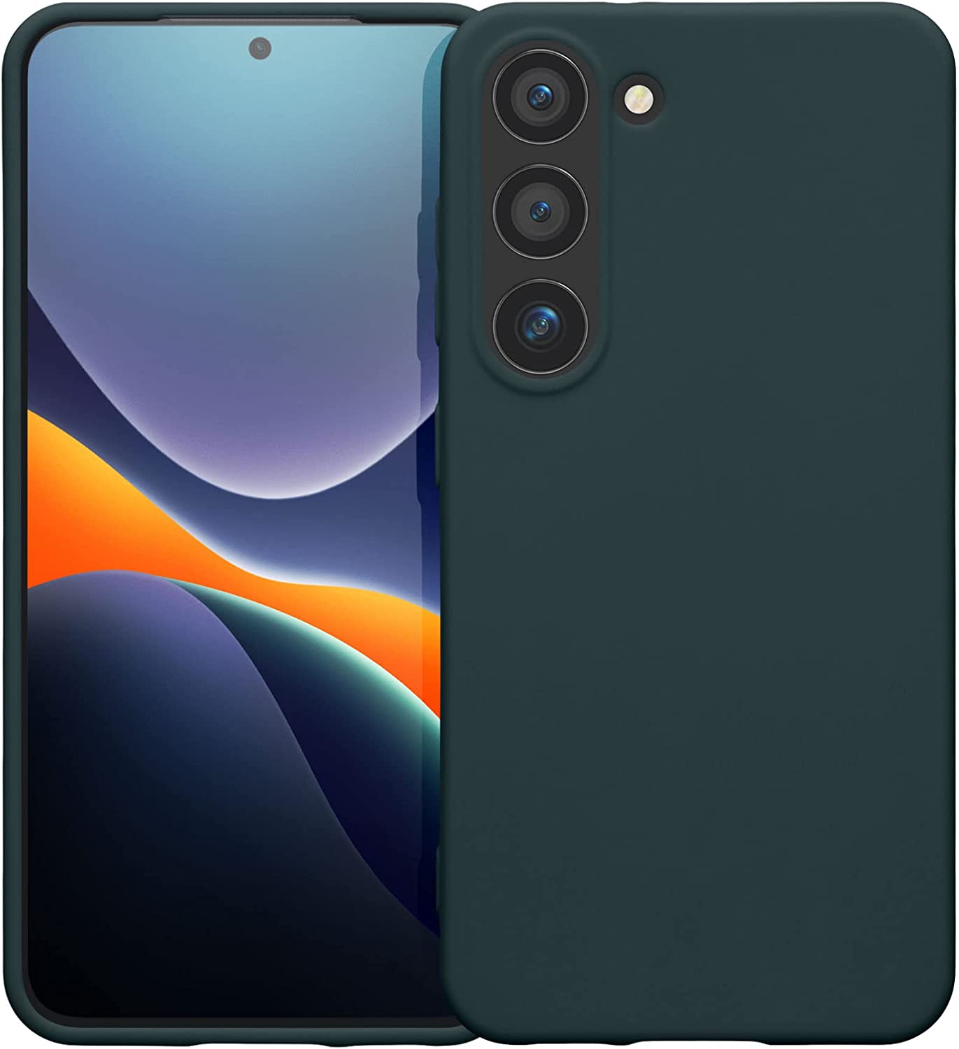 KW Samsung Galaxy S23 Θήκη Σιλικόνης TPU - Dark Slate - 60282.202