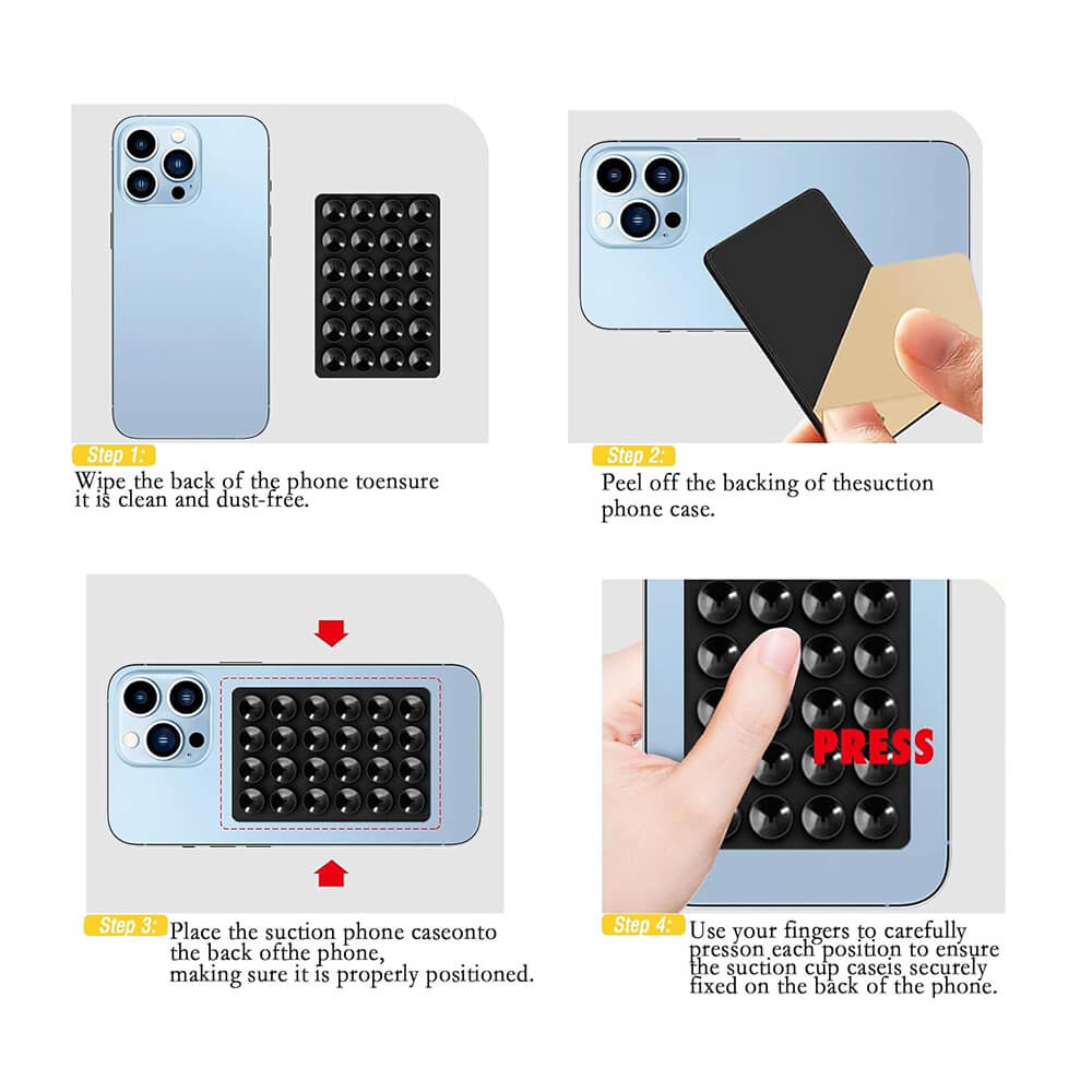 Techsuit Phone Holder Αξεσουάρ Στερέωσης Κινητού με Ενσωματωμένες Βεντούζες - Light Pink