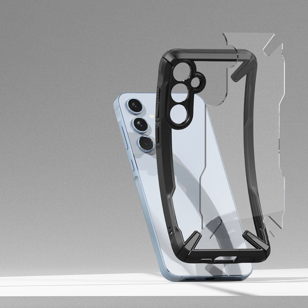 Ringke Samsung Galaxy A55 5G Fusion X Σκληρή Θήκη με Πλαίσιο Σιλικόνης - Black