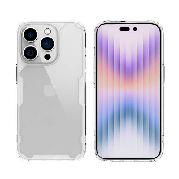 Nillkin iPhone 14 Pro Nature Pro - Σκληρή Θήκη με Πλαίσιο Σιλικόνης - Διάφανη