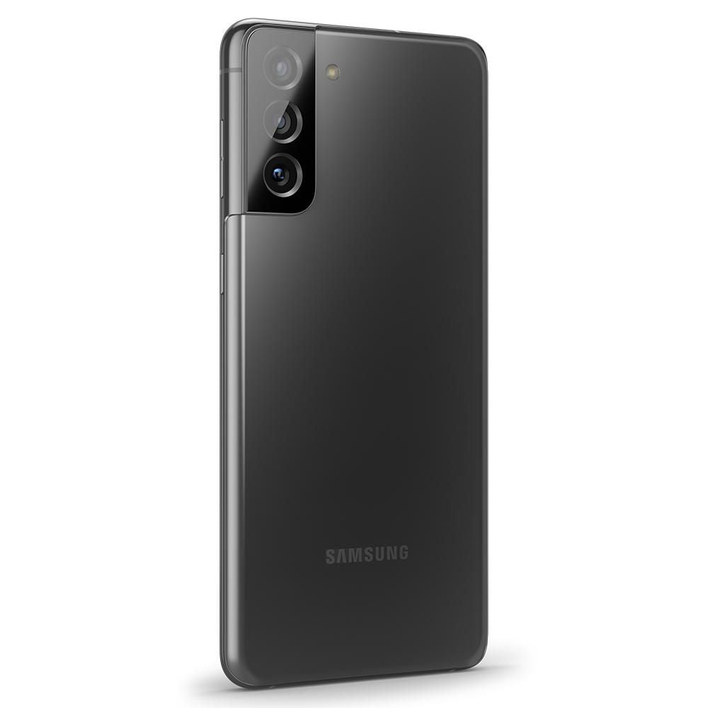 Spigen Samsung Galaxy S21 Optik.TR Αντιχαρακτικό Γυαλί για την Κάμερα - 2 Τεμάχια - Black