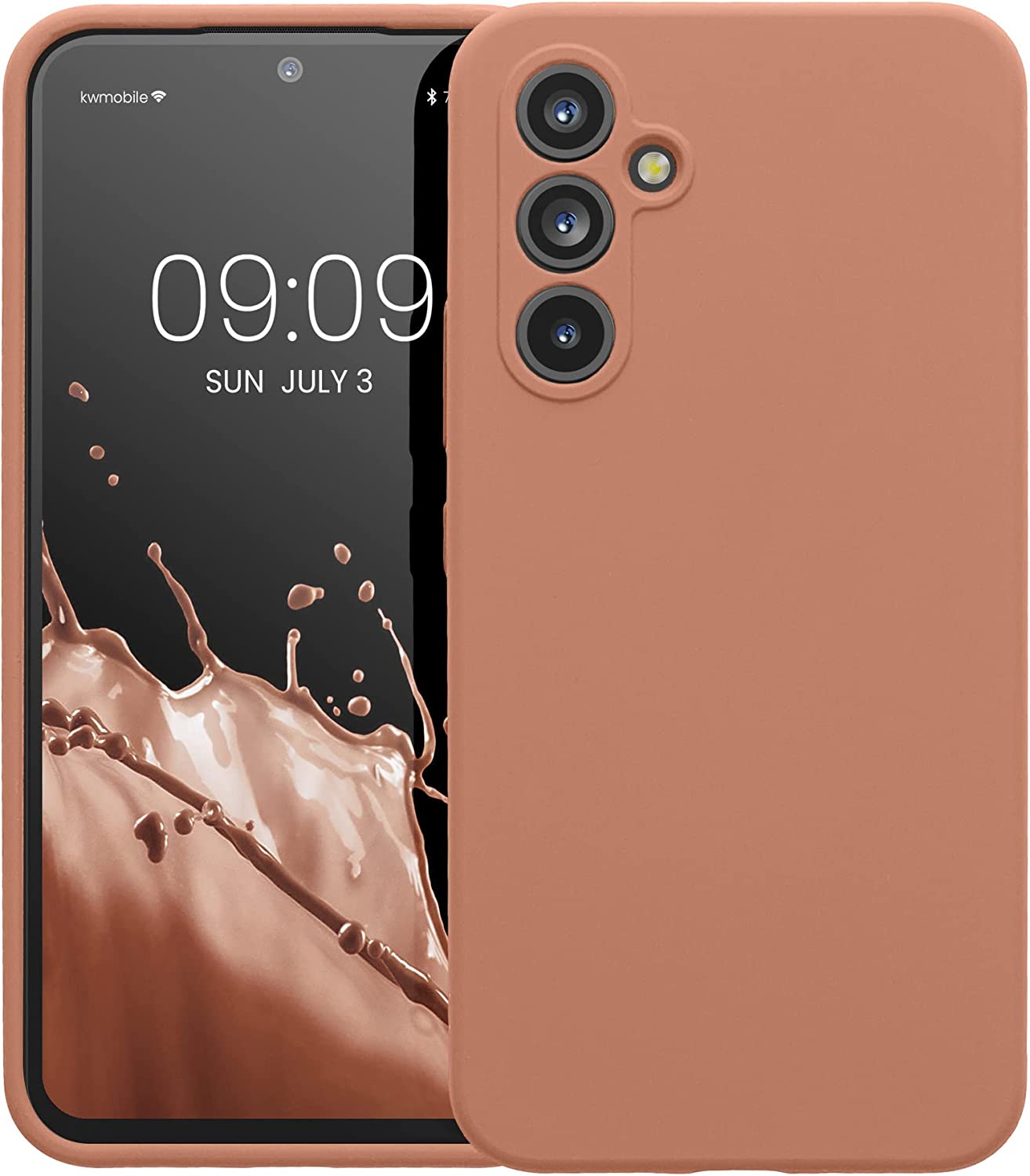 KW Samsung Galaxy A54 5G Θήκη Σιλικόνης Rubberized TPU - Orange Clay - 60795.237