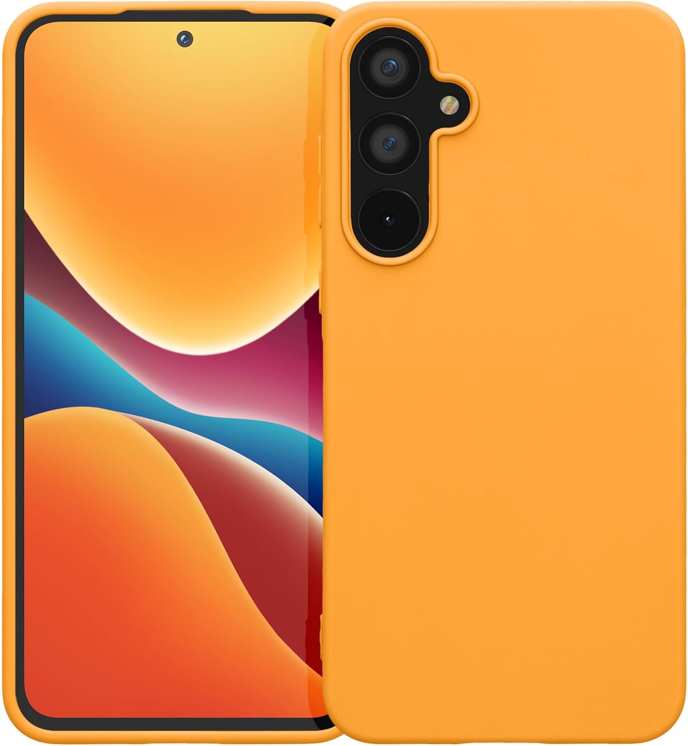 KW Samsung Galaxy A55 5G Λεπτή Θήκη Σιλικόνης TPU - Fruity Orange