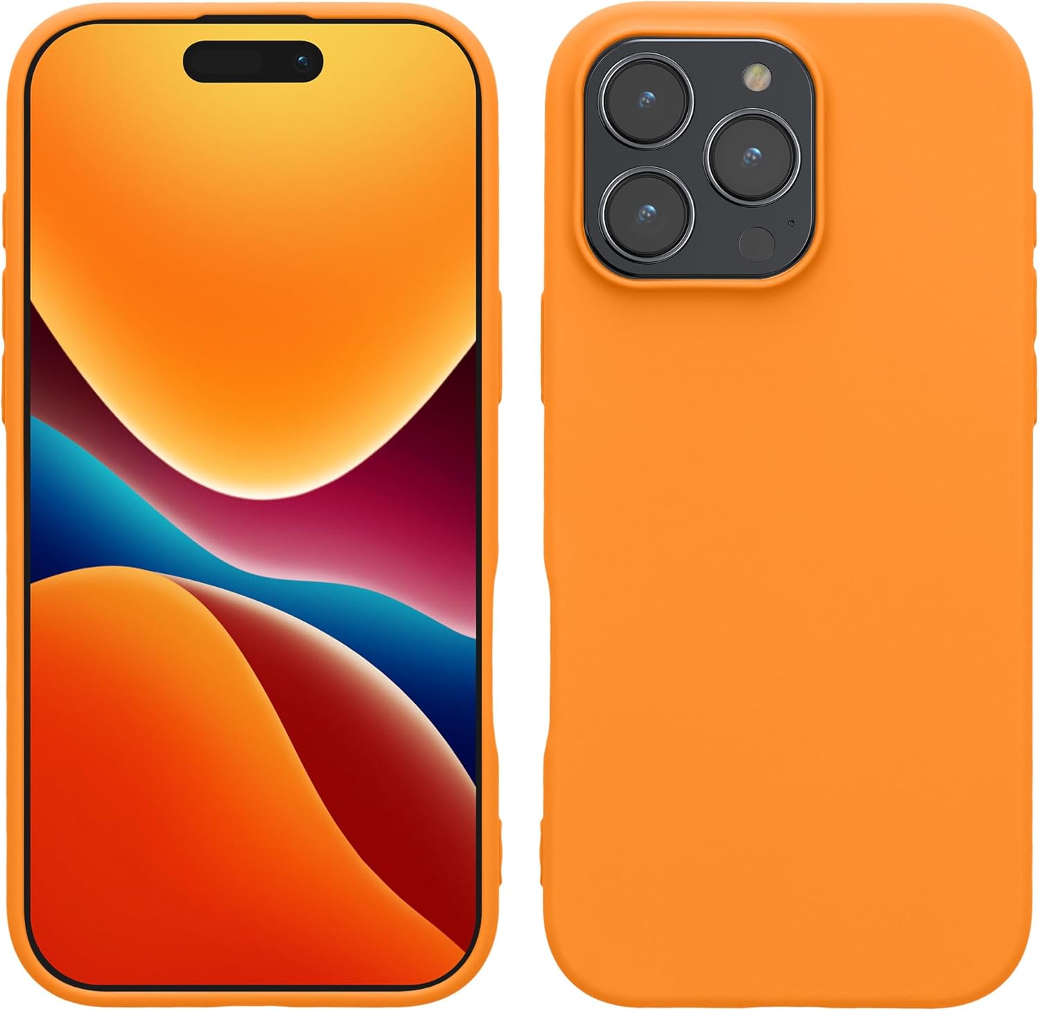 KW iPhone 16 Pro Max Λεπτή Θήκη Σιλικόνης TPU - Fruity Orange