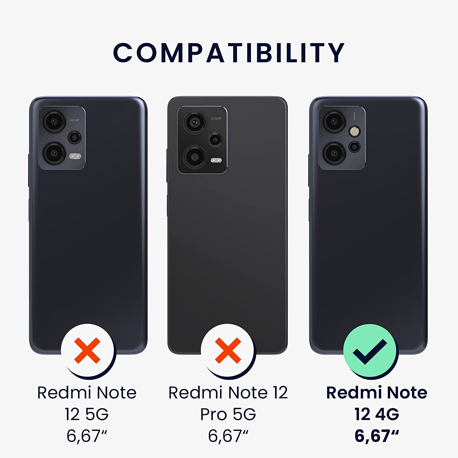 KW Xiaomi Redmi Note 12 4G Θήκη Σιλικόνης TPU - Metallic Petrol - 61175.14