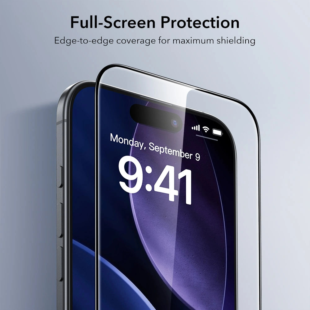 ESR iPhone Air - UltraFit Classic - Full Screen Αντιχαρακτικό Γυαλί Οθόνης - 2 Τεμάχια - Black