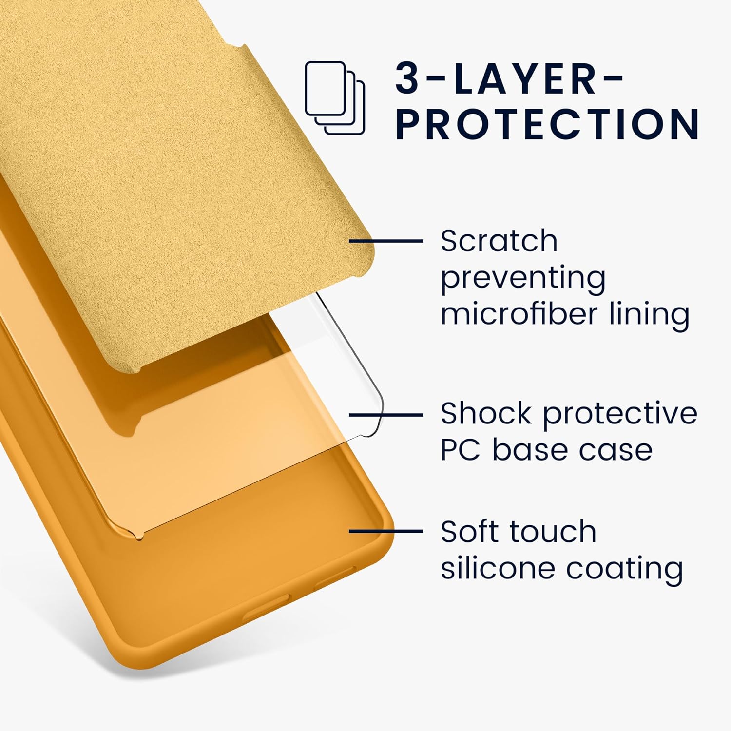 KW iPhone 15 Pro Θήκη Σιλικόνης Rubberized TPU - Mango