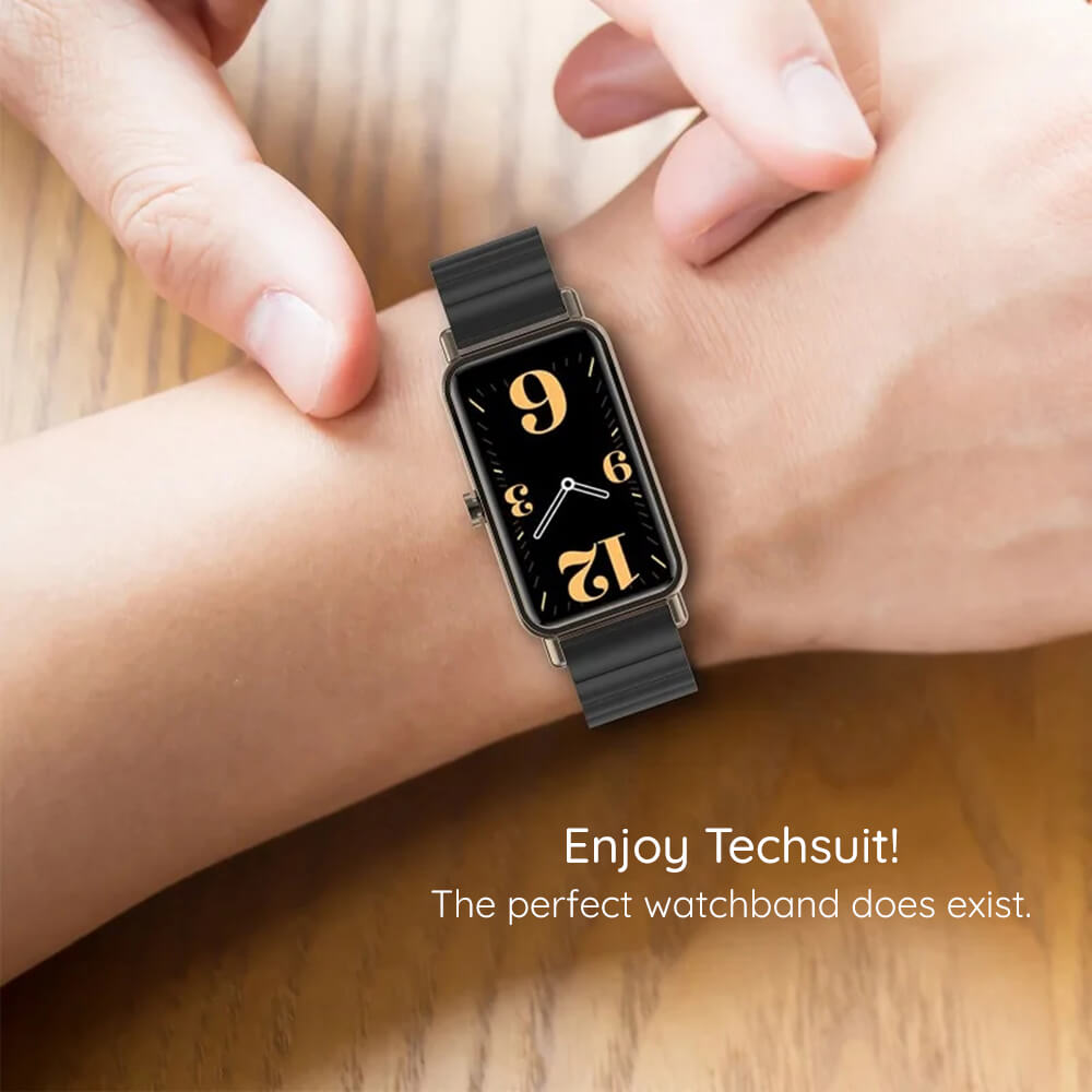 Techsuit Λουράκι Apple Watch 2/3/4/5/6/7/8/9/10/11 - SE (1/2/3) - 38/40/41/42mm Watchband W012 Μπρασελέ από Ανοξείδωτο Ατσάλι - Black