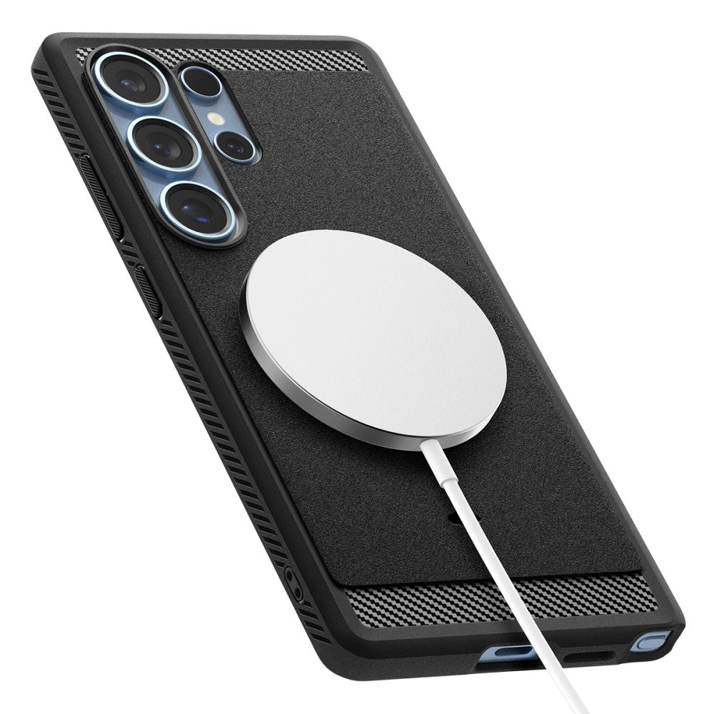 Spigen Samsung Galaxy S25 Ultra - Rugged Armor Mag - Θήκη TPU με MagSafe - Matte Black