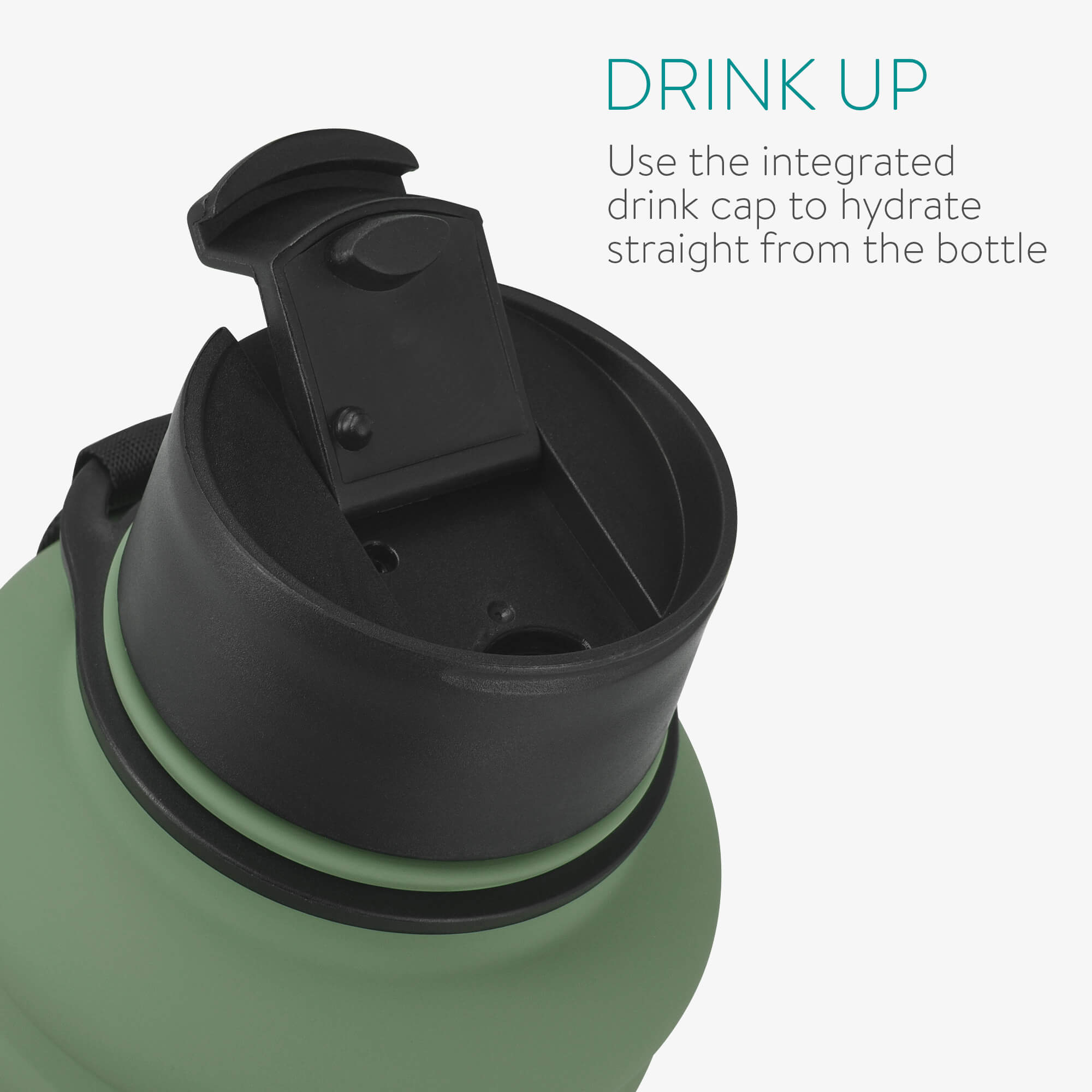 Navaris Μπουκάλι Νερού από Ανοξείδωτο Ατσάλι - BPA Free - 1.3 L - Green - 52873.80