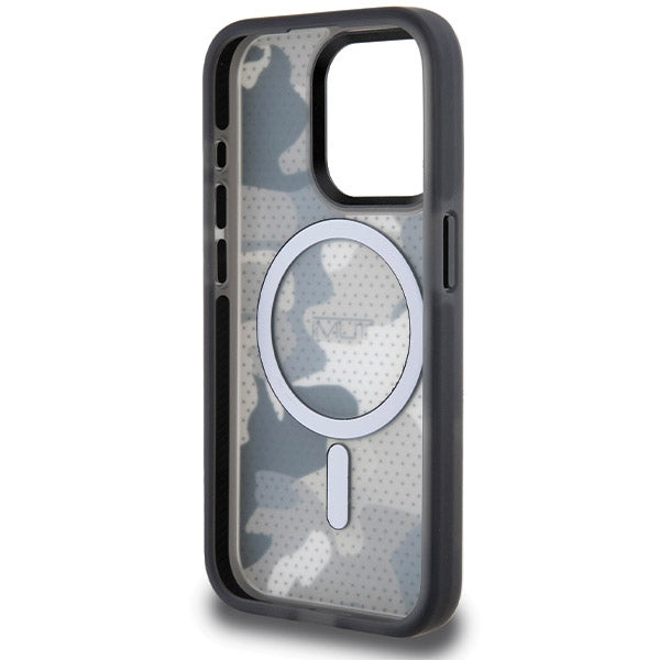 Tumi iPhone 15 Pro Frosted Camo Print MagSafe Σκληρή Θήκη με Πλαίσιο Σιλικόνης και MagSafe - Black - TUHMP15LTCAMK