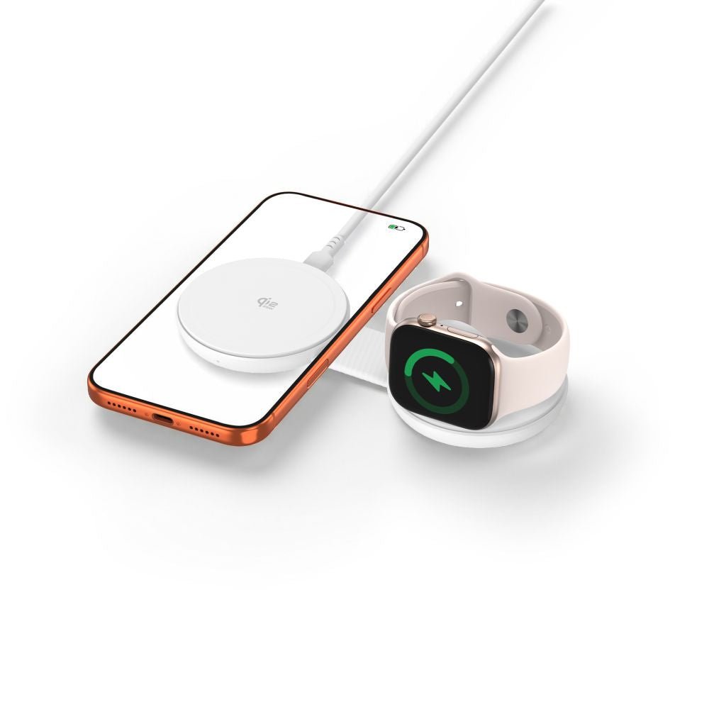Tech-Protect 2in1 Ασύρματος MagSafe Φορτιστής 25W Qi2.2 - A55 - White