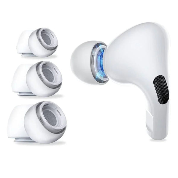 Tech - Protect AirPods Pro 1 / 2 - Ανταλλακτικά Ear Tips Σιλικόνης - 3 Σετ (S / M / L) - White
