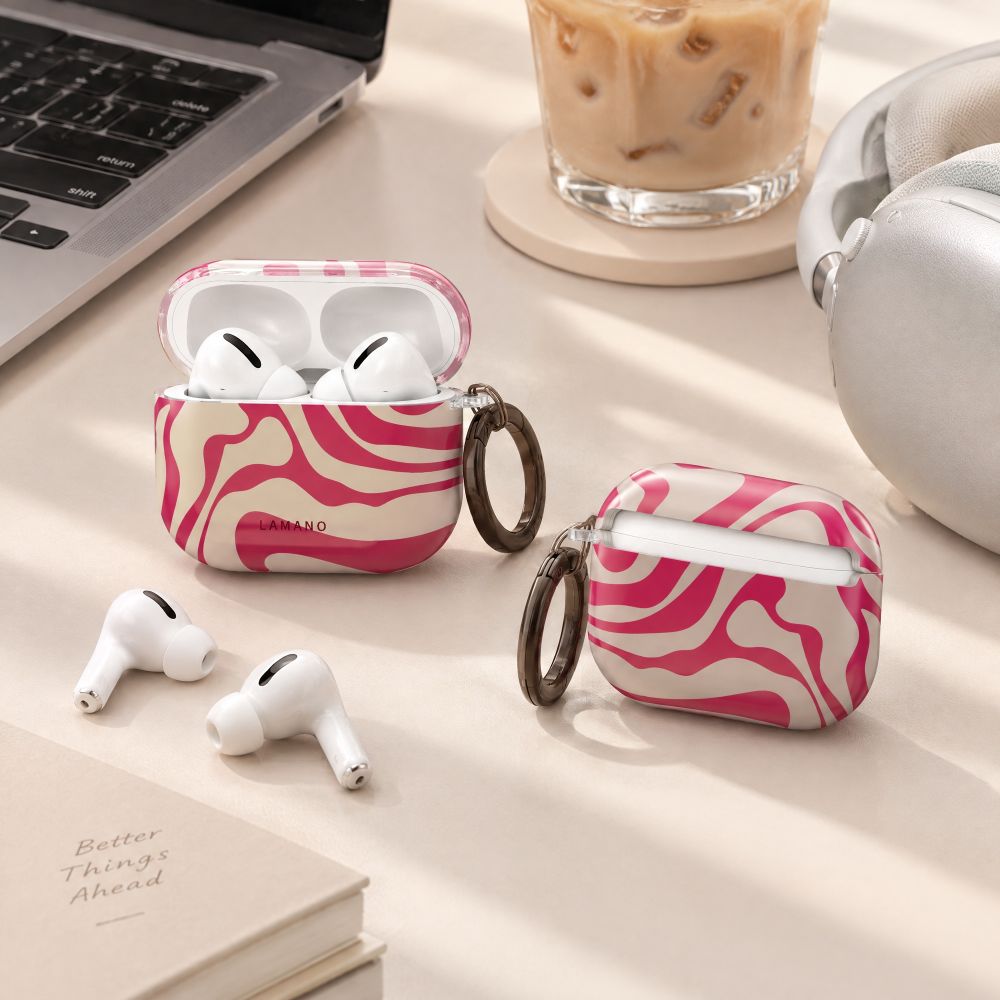 Tech-Protect AirPods Pro 3 - Θήκη από Σκληρό Πλαστικό - Lamano - Flamingo Bloom