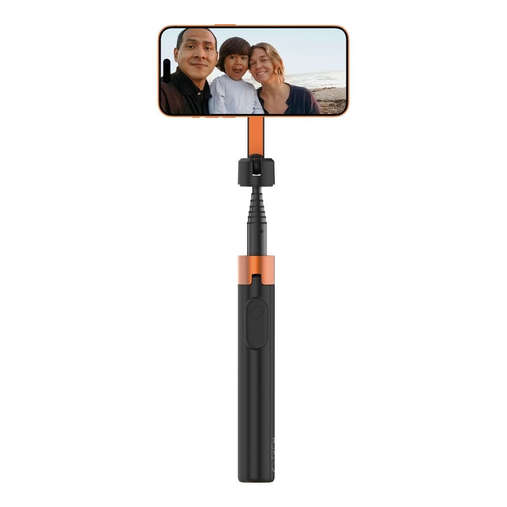 Tech - Protect Ασύρματο MagSafe Bluetooth Selfie Stick με Τρίποδο και Τηλεχειριστήριο - L10S - Black / Orange
