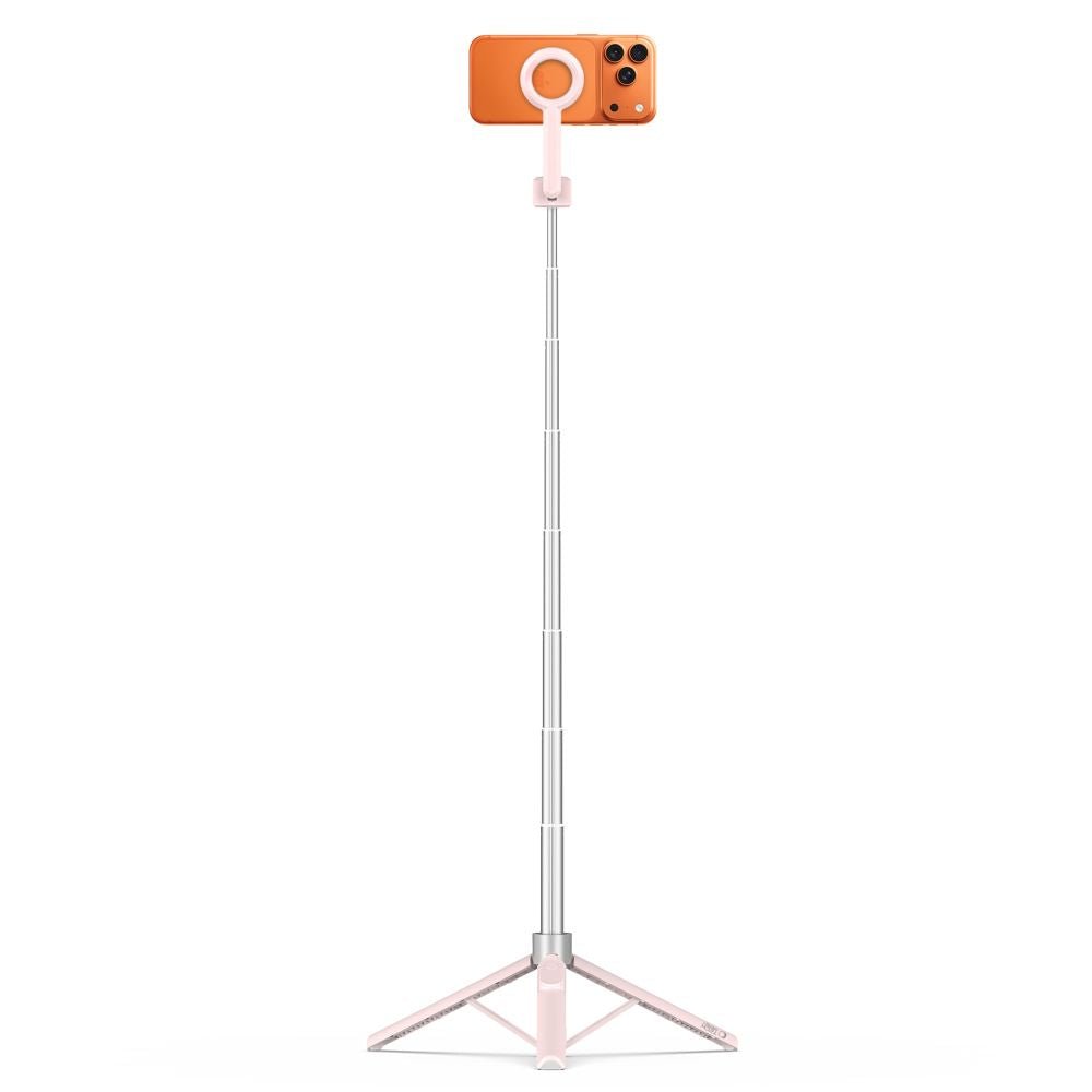 Tech - Protect Ασύρματο MagSafe Bluetooth Selfie Stick με Τρίποδο και Τηλεχειριστήριο - L10S - Pink / Grey