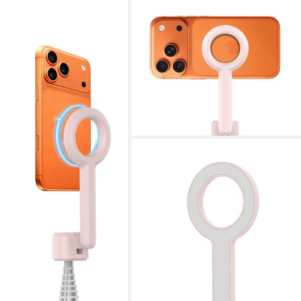 Tech - Protect Ασύρματο MagSafe Bluetooth Selfie Stick με Τρίποδο και Τηλεχειριστήριο - L10S - Pink / Grey