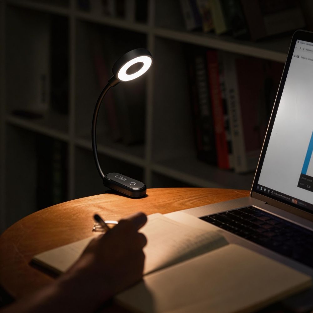 Tech - Protect Επαναφορτιζόμενο Φωτιστικό Ανάγνωσης με Κλιπ Στήριξης - LL100 - Black