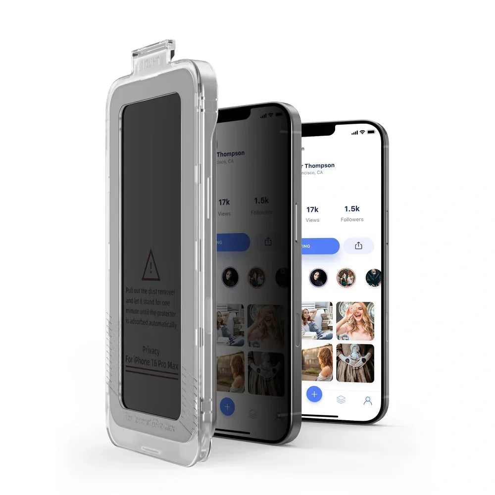 Tech-Protect iPhone 12 / 12 Pro - Quick Set Spy+ - Σετ με 2 Full Screen Αντιχαρακτικά Γυαλιά Οθόνης με Οδηγό Τοποθέτησης - Privacy - likebrands.gr