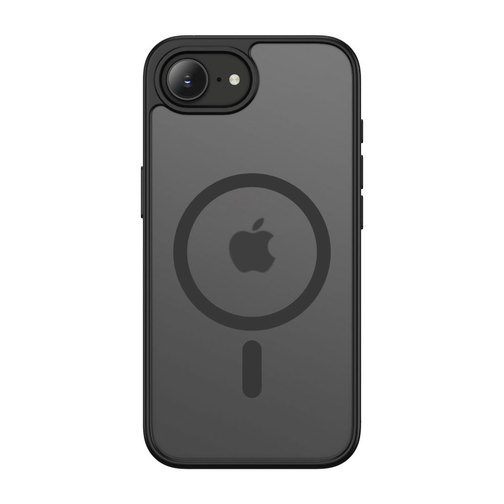 Tech - Protect iPhone 16e / iPhone 17e - Σκληρή Θήκη με Πλαίσιο Σιλικόνης και MagSafe - BasicMag - Matte Black