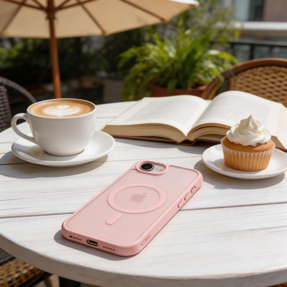 Tech - Protect iPhone 16e / iPhone 17e - Σκληρή Θήκη με Πλαίσιο Σιλικόνης και MagSafe - BasicMag - Matte Soft Pink