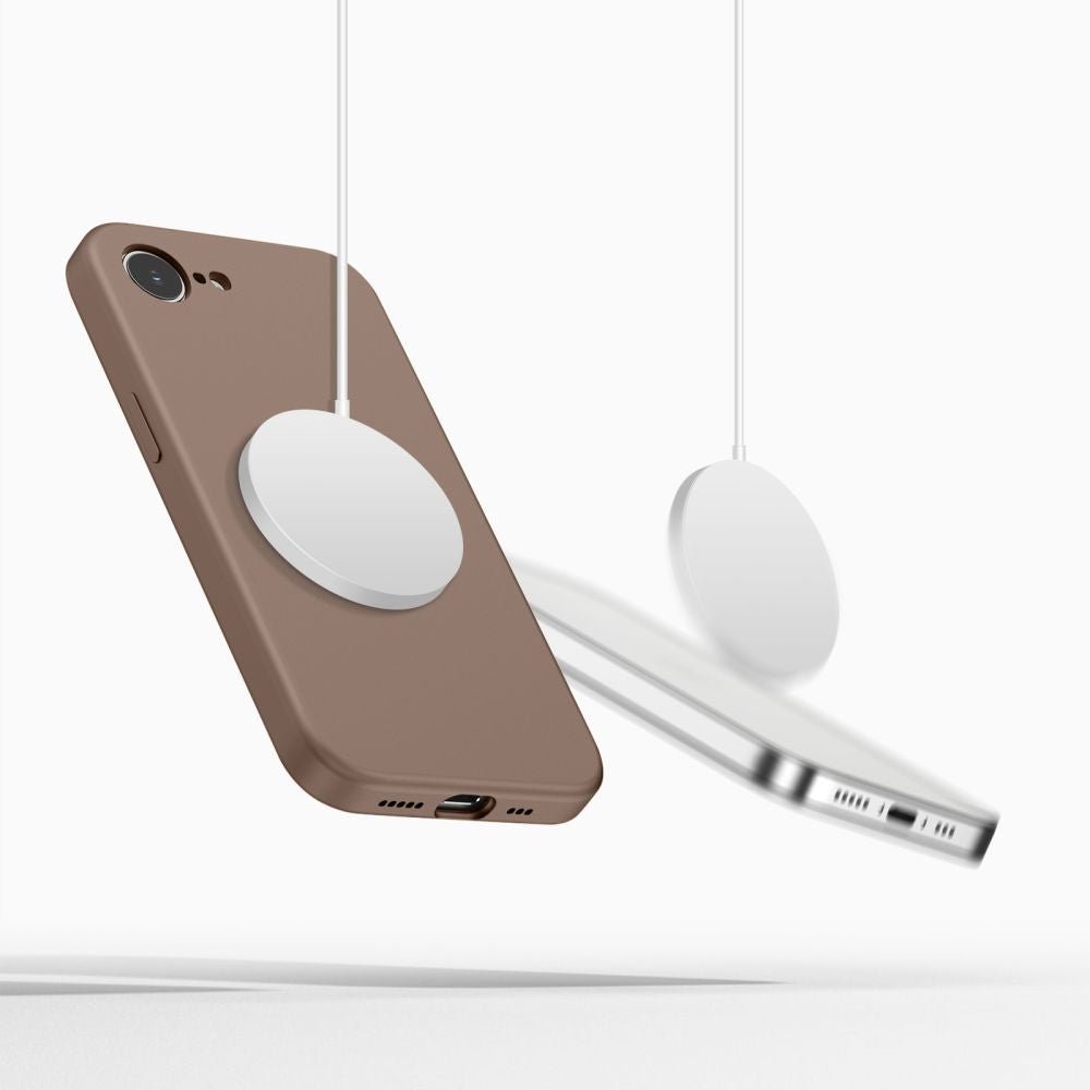Tech - Protect iPhone 16e / iPhone 17e - Θήκη Σιλικόνης TPU - Silicone MagSafe - Chocolate Brown