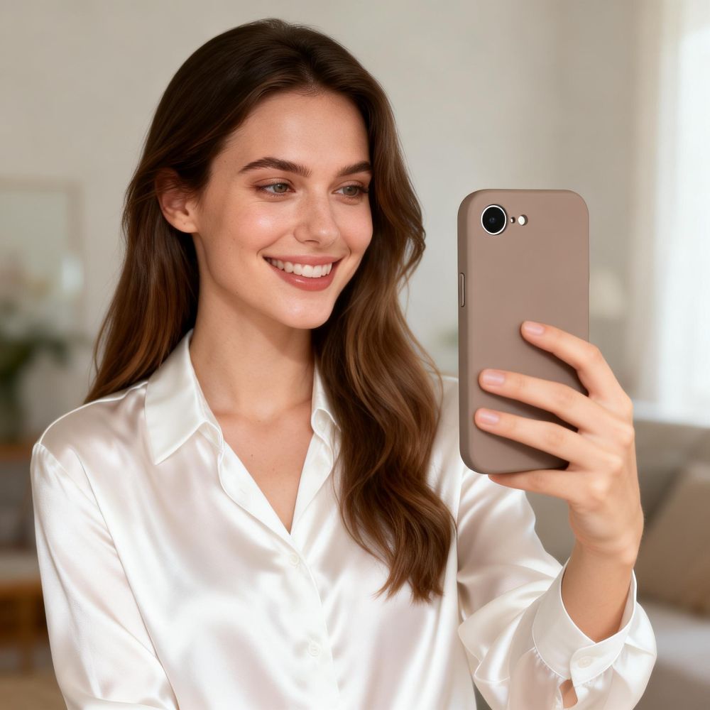 Tech - Protect iPhone 16e / iPhone 17e - Θήκη Σιλικόνης TPU - Silicone MagSafe - Chocolate Brown